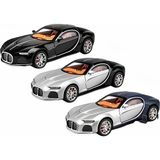 OMZ Sesli Işıklı Metal Bugatti Araba Kız Erkek Çocuk Oyuncak Eğitici Oyuncaklar - Çok Renkli