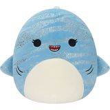 OMZ Squishmallow Balina Köpek Balığı Lamar 30CM Kız Erkek Çocuk Oyuncak Eğitici Oyuncaklar - Çok Renkli