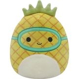 OMZ Squishmallow Maskeli Ananas Maui 20CM Kız Erkek Çocuk Oyuncak Eğitici Oyuncaklar - Çok Renkli