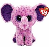 OMZ Ty Beanie Boos Peluş Fil Eva 15CM Kız Erkek Çocuk Oyuncak Eğitici Oyuncaklar - Çok Renkli