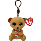 OMZ Ty Bella - Brown Bear W/candy Cane Peluş Anahtarlık Kız Erkek Çocuk Oyuncak Eğitici Oyuncaklar - Çok Renkli