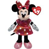Omz Ty Sparkle Sesli Peluş Minnie Mouse Rainbow 21Cm Kız Erkek Çocuk Oyuncak Eğitici Oyuncaklar