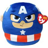 Omz Ty Squishy Beanies Kaptan Amerika Yastık 25Cm Kız Erkek Çocuk Oyuncak Eğitici Oyuncaklar