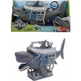 OMZ Wild Quest Cage Rage Chomping Shark Işıklı Oyun Seti Kız Erkek Çocuk Oyuncak Eğitici Oyuncaklar - Çok Renkli