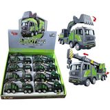 OMZ YH-711-50A Sürtmeli Metal 1:50 Füme Vinç ve Kız Erkek Çocuk Oyuncak Eğitici Oyuncaklar - Çok Renkli