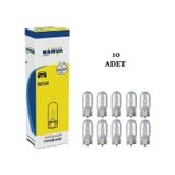 ON ADET NARVA W5W 12V. 5W. (T10) STANDART DİPSİZ AMPUL 17177