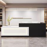 Ön Büro Resepsiyon Sayacı Perakende Sayaç Ödeme Kasiyer Ofis Soyunma Masası Çekmeceli Kablo, (en:Kilitlenebilir Çekmeceli Modern Resepsiyon Masası, Beaut için Şık Ahşap Ön Sayaç