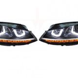 ÖN FAR SET ( ÇİFT U LED KAYAR SİNYAL ) GOLF 7 13-