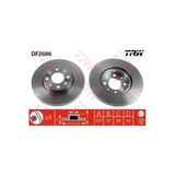 Ön Fren Aynası Doblo 01 Albea Ym Punto 01 Brava Bravo-Strada 1.3Mtj 06 257X20x4dlxhavalı Uyumlu