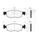 Ön Fren Balata Fıat Palıo Weekend 96- / Albea 01- / Doblo 00-