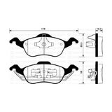Ön Fren Balata Ford Focus 1.4L 1.6L 1.8L 2.0L 98-04