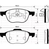 Ön Fren Balata Mazda 3 Bk 03-09 / Ford Focus Iı 04-18 / C-Max 07-19 / Kuga 08-> / Volvo V40 19-> / S40 04-12 3M512k021ab-30742030-Bpyk3323z