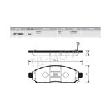 Ön Fren Balata Nıssan Navara 2.5L Yd25ddti Dci D40 4X2 04-