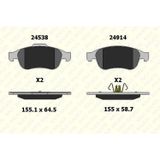 ÖN FREN BALATASI RENAULT FLUENCE 08> DUSTER 10> DOKKER 12> MEGANE III 08> SCENIC III 09> / NISSAN JUKE