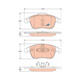 Ön Fren Balatası Renault Grand Sc Nıc Iıı 09 16 Laguna Iıı 07 15 Megane Iıı 09 15 K:17.1mm Y:68mm