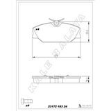 Ön Fren Balatası Renault Megane 99 Laguna 95 Scenıc 99 Logan 06 Safrane 96 00 7701206379-7701209380-8660004593