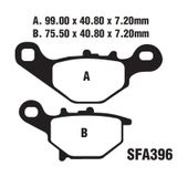 Ön Fren Disk Balatası SFA396 Suzuki An 125(1995-2000) - Address 110(2015-2016)