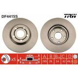 Ön Fren Diski Hava Kanallı Toyota Corolla Verso 2.2L 2Adftv Aur10 04-09 / 1.8L 1Zz-Fe Verso Znr11 04-> / 1.6L 3Zz-Fe Znr10 Verso 04-09 295 Çap X 5 Bijon - Takım Disk Fiyatıdır 435120F010-4351205080