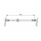 ON FREN HORTUMU CLIO III 07- MODUS 04- BOSCH 1987476827