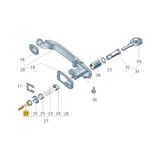 Ön Kapı Şifre Eksantrik Çubuğu 6N0837223A Vw Polo Hb ile Uyumlu 1994-2000 - Option-1 - Ahşap