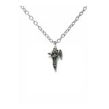 On Maiden Figürlü Unisex Metal Kolye – 60 Cm Zincirli Heavy Metal Efsanesi Takı