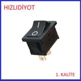 On Off Anahtar 2 Pin Siyah Aç Kapa Anahtar