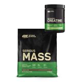 ON Optimum Nutrition Serious Mass Çikolata Aromalı Gainer 5.45 kg Hediyeli Kreatin Monohidrat 317 g Set