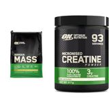 ON Optimum Nutrition Serious Mass Muz Aromalı 5.45kg 16 Servis + ON Optimum Nutrition Kreatin Aromasız 317g 93 Servis