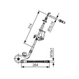 ON SAG FREN HORTUMU P407 P407 SW COUPE C5 III 04- BOSCH 1987481428