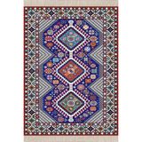 On The Clouds Kilim Desenli Dijital Baskı Yıkanabilir Kaymaz Taban Leke Tutmaz Etnik Salon Halısı ve Yolluk BLT-K-002, 120 x 160