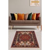 On The Clouds Kilim Desenli Etnik Dijital Baskı Yıkanabilir Kaymaz Taban Modern Salon Halısı ve Yolluk MEG952, 180 x 300
