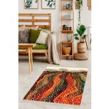 On the clouds MEG851 Ağaç Doğa Desenli Dijital Baskı Yıkanabilir Kaymaz Taban Modern Salon Halısı Yolluk