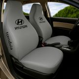 Ön ve Arka Koltuk Hyundai Uyumlu Oto Servis Kılıfı – Açık Gri Penye Kumaş Koruma