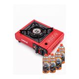 On Yapı Market Cmax Portatif Kamp Ocağı Piknik Tüpü Uyumlu Gaz Emniyetli + 4 Adet 227 Gr Kartuş