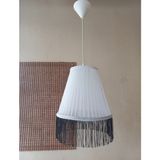 Onay Avize Beyaz Organze Avize M-0352 Yatak Odası Çocuk Odası Genç ve Bebek Odası Avize Aydınlatma Sarkıt - Siyah