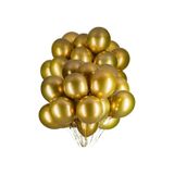 Onay Store 15 Adet Metalik Gold Balon - Doğum Günü Konsepti - Parti Malzemeleri - Bride To Be Malzemeleri