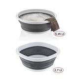 Onay Store 2'li Set Katlanır Badya Leğen Akordiyon Katlanabilir Badya 5,25 & 2,7lt - Çeyiz Seti - Katlanir Kova
