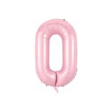 Onay Store Folyo Balon 0 Rakamı Helyum Balon 76 Cm Pembe Renk - 0 Yaş Balonu -doğum Günü Parti Seti Malzemeleri