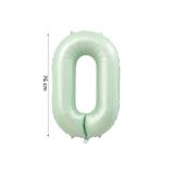 Onay Store Folyo Balon 0 Rakamı Helyum Balon 76cm Retro Yeşil Renk - 0 Yaş Balonu - Doğum Günü Süsü - Konsepti