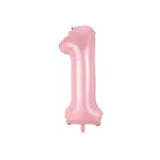 Onay Store Folyo Balon 1 Rakamı Helyum Balon 76 Cm Pembe Renk - 1 Yaş Balonu -doğum Günü Parti Seti Malzemeleri