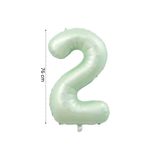 Onay Store Folyo Balon 2 Rakamı Helyum Balon 76cm Retro Yeşil Renk - 2 Yaş Balonu - Doğum Günü Süsü - Konsepti