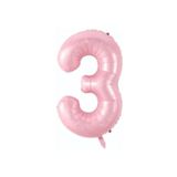 Onay Store Folyo Balon 3 Rakamı Helyum Balon 76 Cm Pembe Renk - 3 Yaş Balonu-doğum Günü Parti Seti Malzemeleri