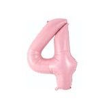 Onay Store Folyo Balon 4 Rakamı Helyum Balon 76 Cm Pembe Renk - 4 Yaş Balonu -doğum Günü Parti Seti Malzemeleri