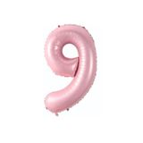 Onay Store Folyo Balon 9 Rakamı Helyum Balon 76 Cm Pembe Renk - 9 Yaş Balonu -doğum Günü Parti Seti Malzemeleri