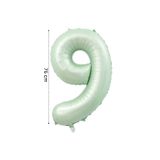 Onay Store Folyo Balon 9 Rakamı Helyum Balon 76cm Retro Yeşil Renk - 9 Yaş Balonu - Doğum Günü Süsü - Konsepti