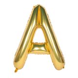 Onay Store Folyo Balon A Harfi Helyum Balon 100 Cm Gold Renk - A Harf Balon - Harf Folyo Balon - A Harfli Balon