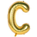 Onay Store Folyo Balon C Harfi Helyum Balon 36 Cm Gold Renk - C Harf Balon - Harf Folyo Balon - C Harfli Balon