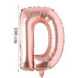 Onay Store Folyo Balon D Harfi Helyum Balon 100 Cm Rose Renk - D Harf Balon - Harf Folyo Balon - D Harfli Balon