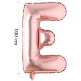Onay Store Folyo Balon E Harfi Helyum Balon 100 Cm Rose Renk - E Harf Balon - Harf Folyo Balon - E Harfli Balon