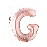 Onay Store Folyo Balon G Harfi Helyum Balon 100 Cm Rose Renk - G Harf Balon - Harf Folyo Balon - G Harfli Balon